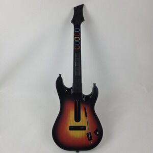 Xbox 360 Guitar Hero World Tour Guitar Sunburst Wireless Controller Tested